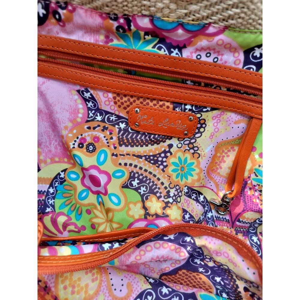 5223) Kate Landry Woven Crab Beach Summer Shoulder Bags Totes - Picture 6 of 7